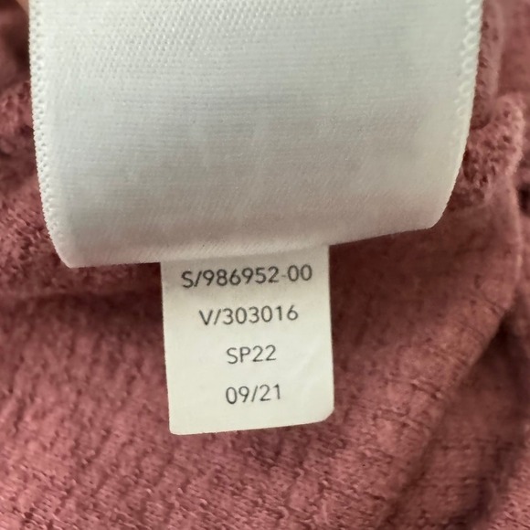 Athleta Coaster Luxe Waffle Hoodie Top, Tawny Rose Size XXS - Picture 10 of 12